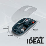 Vorago MO-415 ratón Oficina mano derecha RF Wireless + Bluetooth + USB Type-A Óptico 1600 DPI