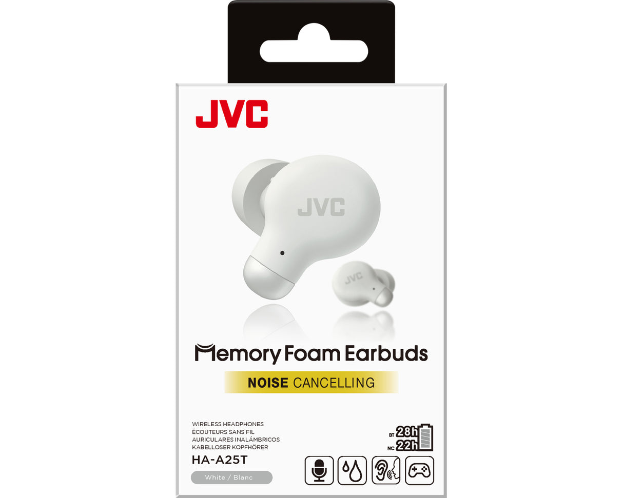 JVC HA-A25T Auriculares True Wireless Stereo (TWS) Intra auditivo Llamadas/Música Bluetooth Blanco