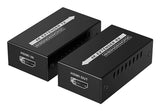 Saxxon LKV410P extensor de audio/video Transmisor y receptor AV Negro, 4096 x 2160 Pixeles, Alámbrico, HDCP