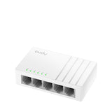 Cudy FS105D dispositivo de redes Fast Ethernet (10/100) Negro, Bidireccional completo (Full duplex)