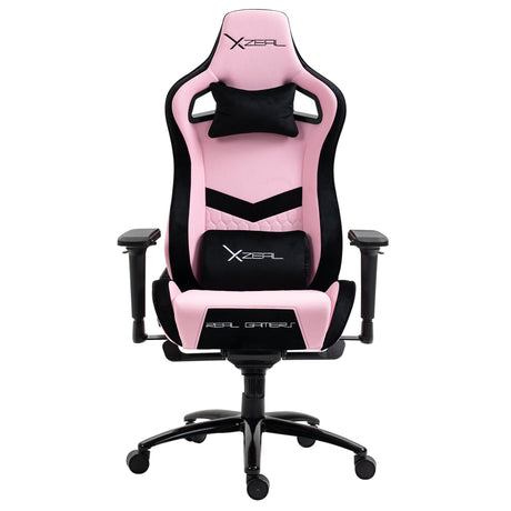 XZEAL XZSLT50 Silla para videojuegos universal Asiento acolchado Negro, Rosa