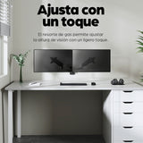 Manhattan Soporte de pared doble para TV/monitores (Articulado de gas), para pantallas de 17" a 32", Compatibilidad VESA