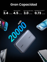 Ugreen 25188 batería externa 20000 mAh Gris