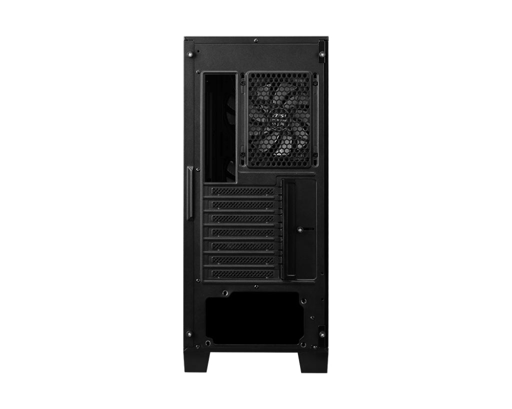 MSI MAG Forge 320R AIRFLOW carcasas ordenador Malla, Plástico Micro Torre PC Negro, Transparente