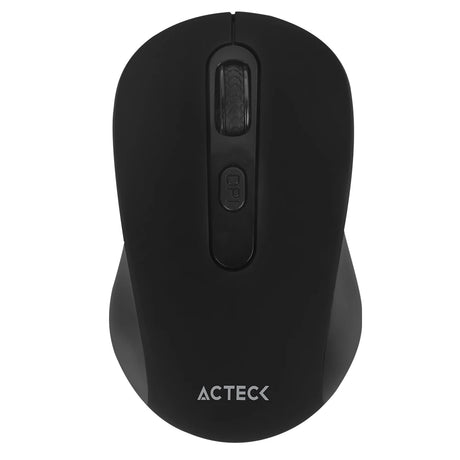 Acteck JOY MI215 ratón Universal Ambidiestro RF inalámbrico Óptico 1600 DPI, Negro