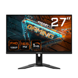 GIGABYTE G27F 2 27" Monitor de Juego FHD - 1920 x 1080, 165Hz, 1ms, 400 cd/m², FreeSync Premium, HDR Ready, HDMI 2.0, Displayport 1.2 Monitor 68,6 cm (27") 1920 x 1080 Pixeles Full HD Edge LED Negro