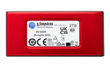 Kingston Technology 2TB SSD externo XS1000 USB 3.2 Gen 2, Rojo unidades externas de estado sólido 2 GB 1050 MB/s 1000 MB/s USB Tipo C