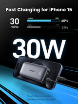 Ugreen 10000mAh Mini Powerbank Quick Charging 30W Gris