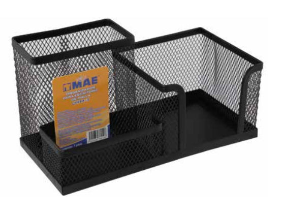 MAE ORM-3 bandeja de escritorio/organizador Metal Negro, 185 x 100 x 95 mm, 210 g