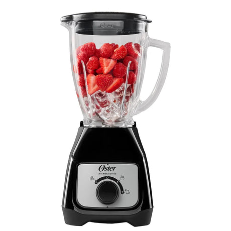 Oster BLSTKAGBRD-013 licuadora 1.5 L Batidora de mesa 800 W Negro, Plata, Función de pulso, Picahielos