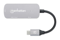 Manhattan Hub/dock USB-C, puertos (3): HDMI, USB-A y USB-C, con Power Delivery (PD) 100 W- requiere