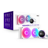 NZXT Kraken Elite 280 RGB Procesador Refrigerador de líquidos todo en uno 14 cm Blanco 1 pieza(s)