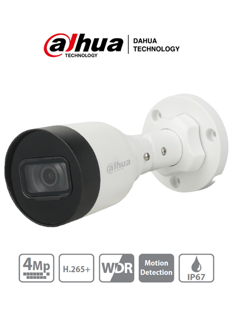 Camara Dahua Dh-Ipc-Hfw1431S1-S4 Ip Bullet 4Mp Lente 2.8Mm Ir 30 Mts Wdr Ip67 FullOffice.com