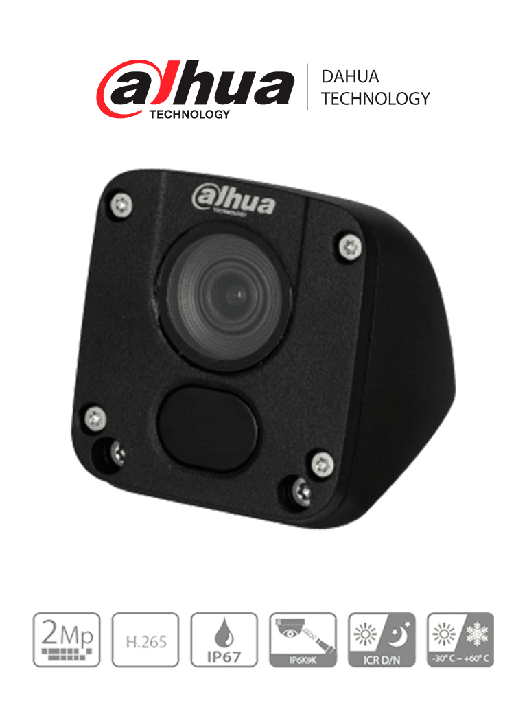 DH-IPC-MW1230DN-HM12 DAHUA Mw1230dn-hm12 - camara ip para vehiculos de 2 megapixeles/ lente de 2.8mm/ 115 grados de apertura/  ir de 30 mts/ protección ip6k9k para soporta agua a presión/