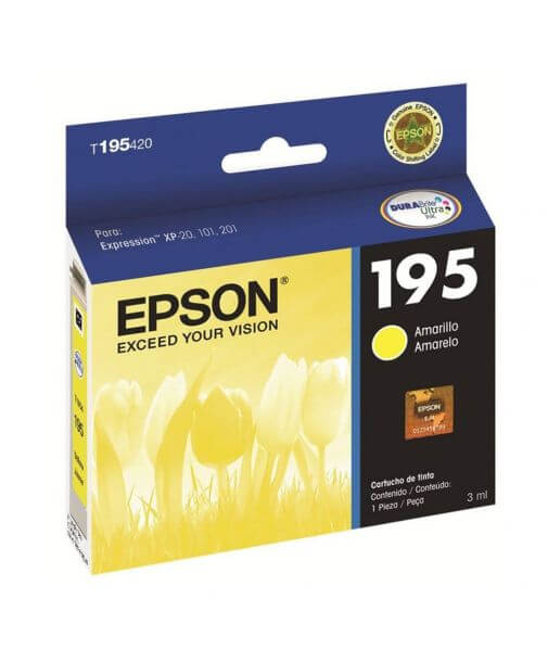 Tinta Epson T195 Xp-101 201 211 Amarillo - T195420-Al
