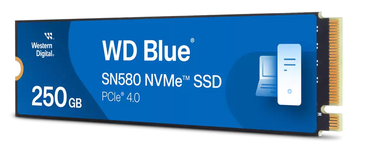 Unidad De Estado Solido SSD Interno Blue 250GB M.2 2280 PCIe 4.0 NVMe Lect 4000/2000 MB/s  WDS250G3B0E