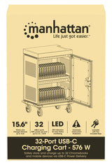 Manhattan Carro de carga USB-C (armario) para 32 dispositivos (iPad hasta 13", MacBook Air hasta 15", Chromebo