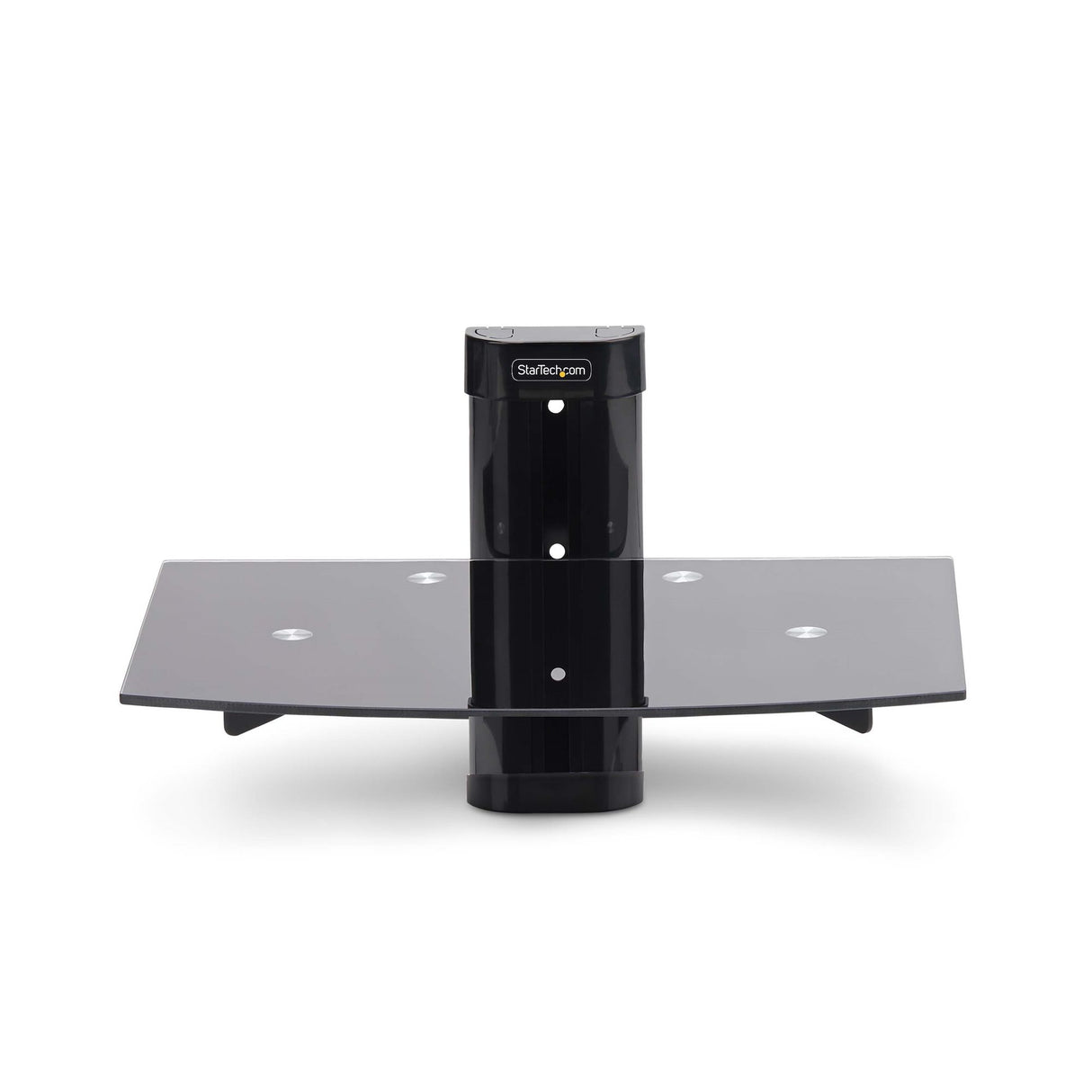StarTech.com 1B-WALL-MOUNT-SHELF Estantes para equipos av Negro Vidrio templado 250 mm