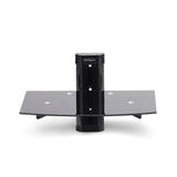 StarTech.com 1B-WALL-MOUNT-SHELF Estantes para equipos av Negro Vidrio templado 250 mm