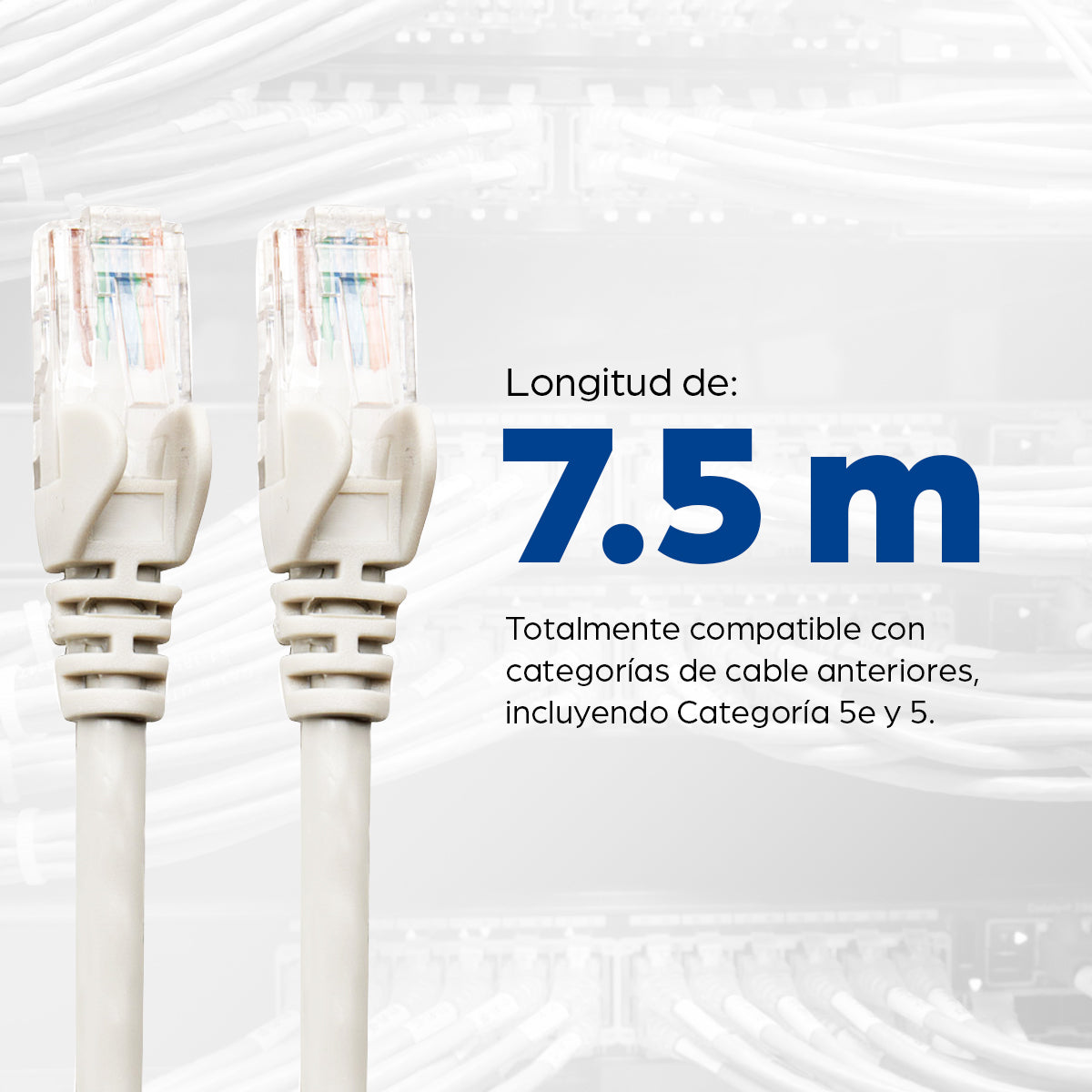 Intellinet Cable de red, Cat6, UTP Cables de red 7,5 m Cat6 RJ-45