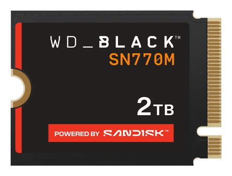 WD SSD Interno Black SN770M 2TB M.2 2230 NVMe PCIe Gen4, Lect. 5150MB/s, Escr. 4850MB/s, TBW 1200