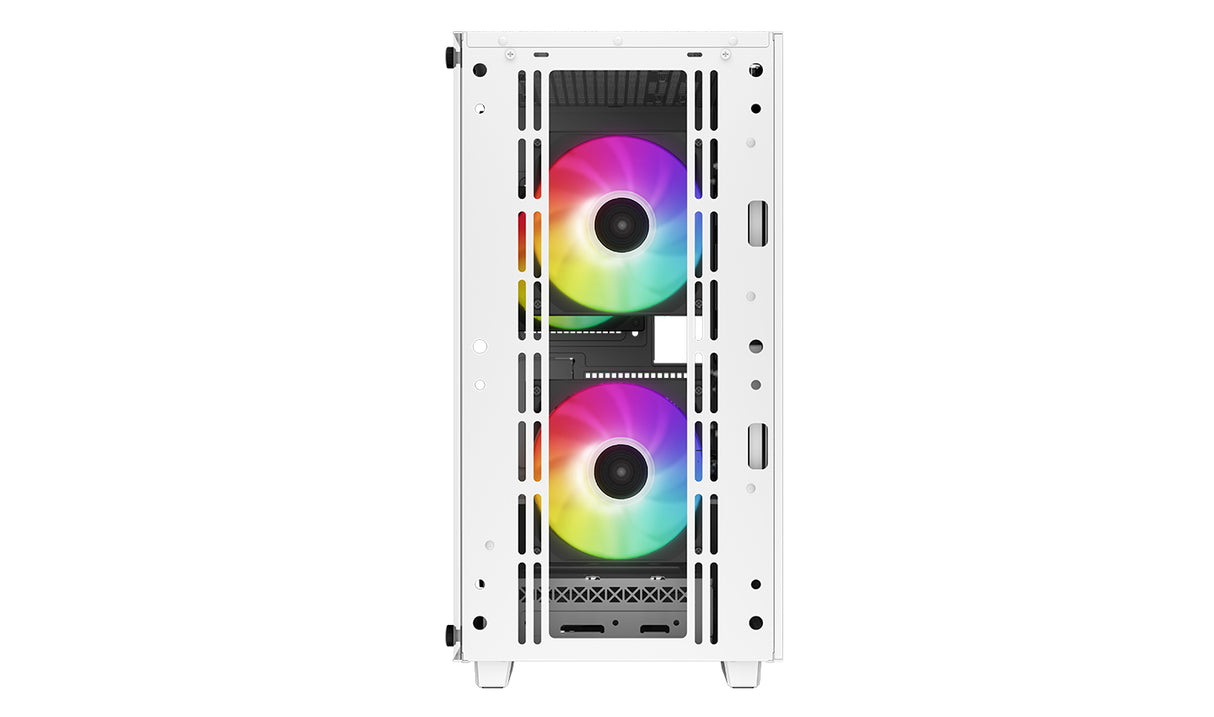 DeepCool CC360 WH ARGB carcasas ordenador ABS, Acero, Vidrio templado Mini Tower PC Blanco