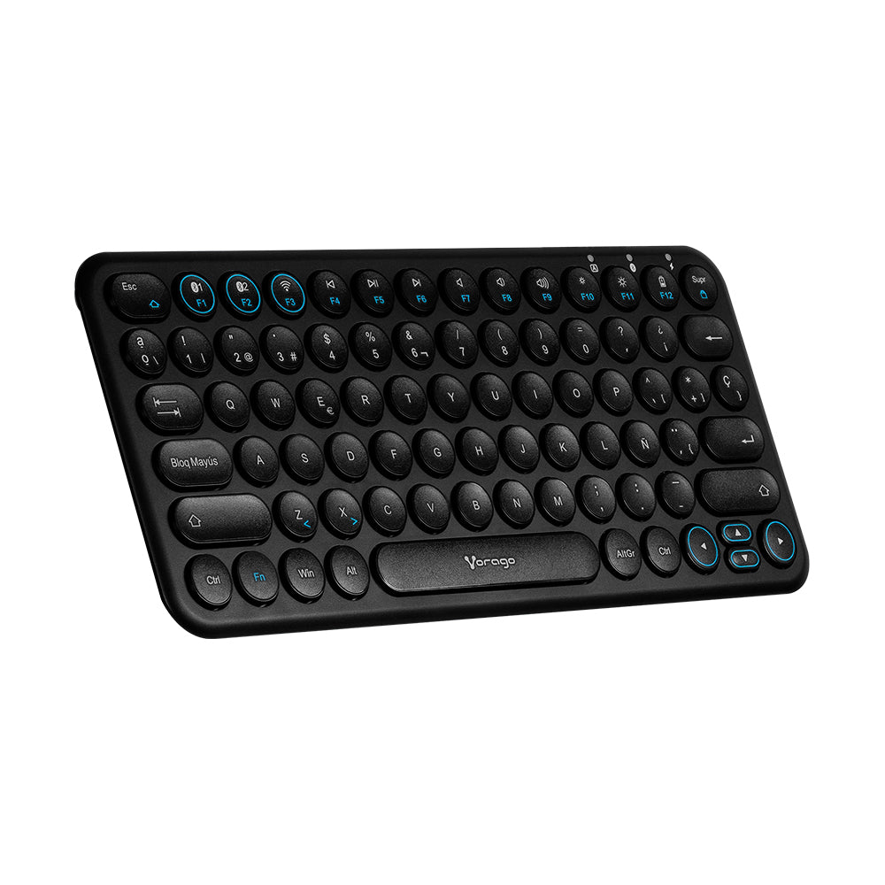Vorago KBW-400 teclado USB + Bluetooth Negro, Inalámbrico | Teclados