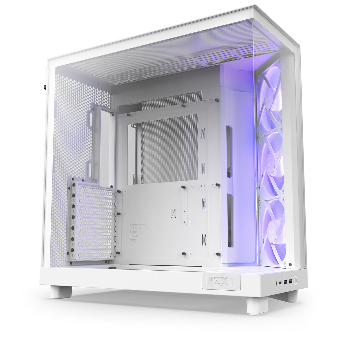 NZXT H6 Flow RGB Midi Tower Blanco, ATX, Micro ATX, Mini-ITX, CC-H61FW-R1