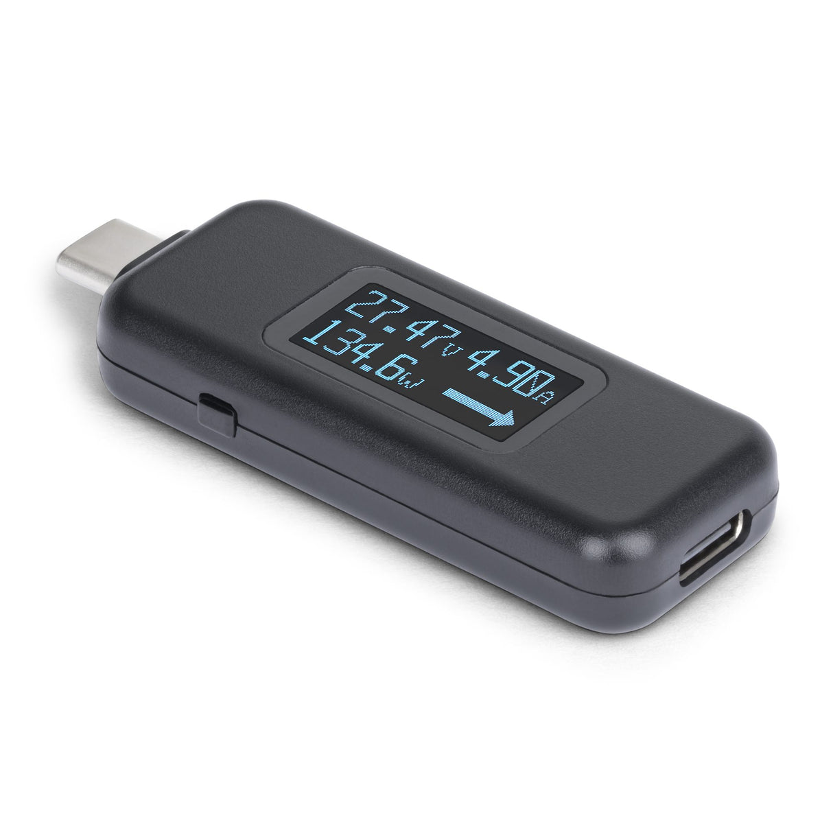 StarTech.com USBC-PWRTESTER Comprobadores de suministro de energía Amperaje, Tensión, Vataje 4.5V-50V 0 - 40 °C
