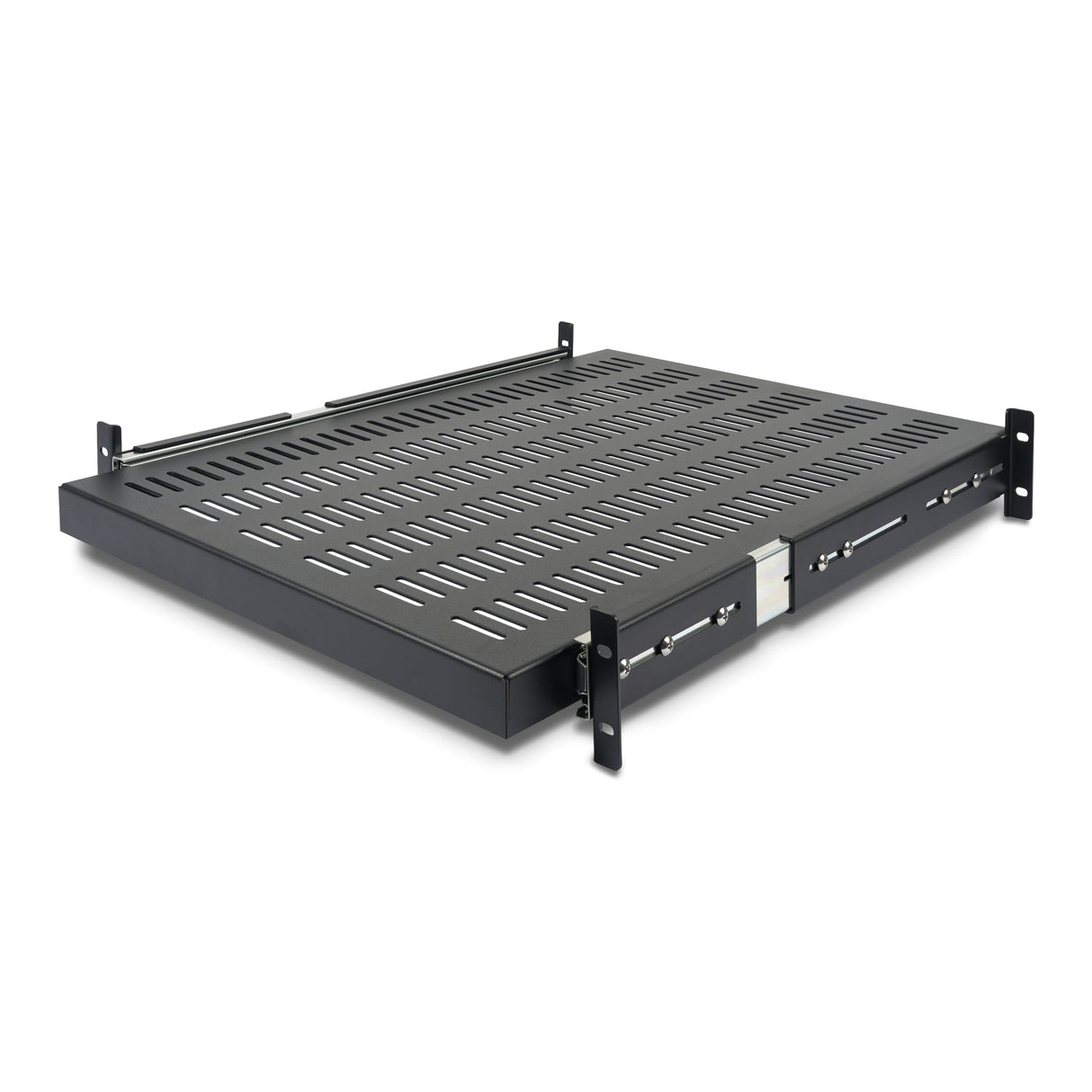 StarTech.com Estante Bandeja Deslizante Perforada Telescópica para Armario Rack de Profundidad Ajustable - 2U 22.7kg Acc