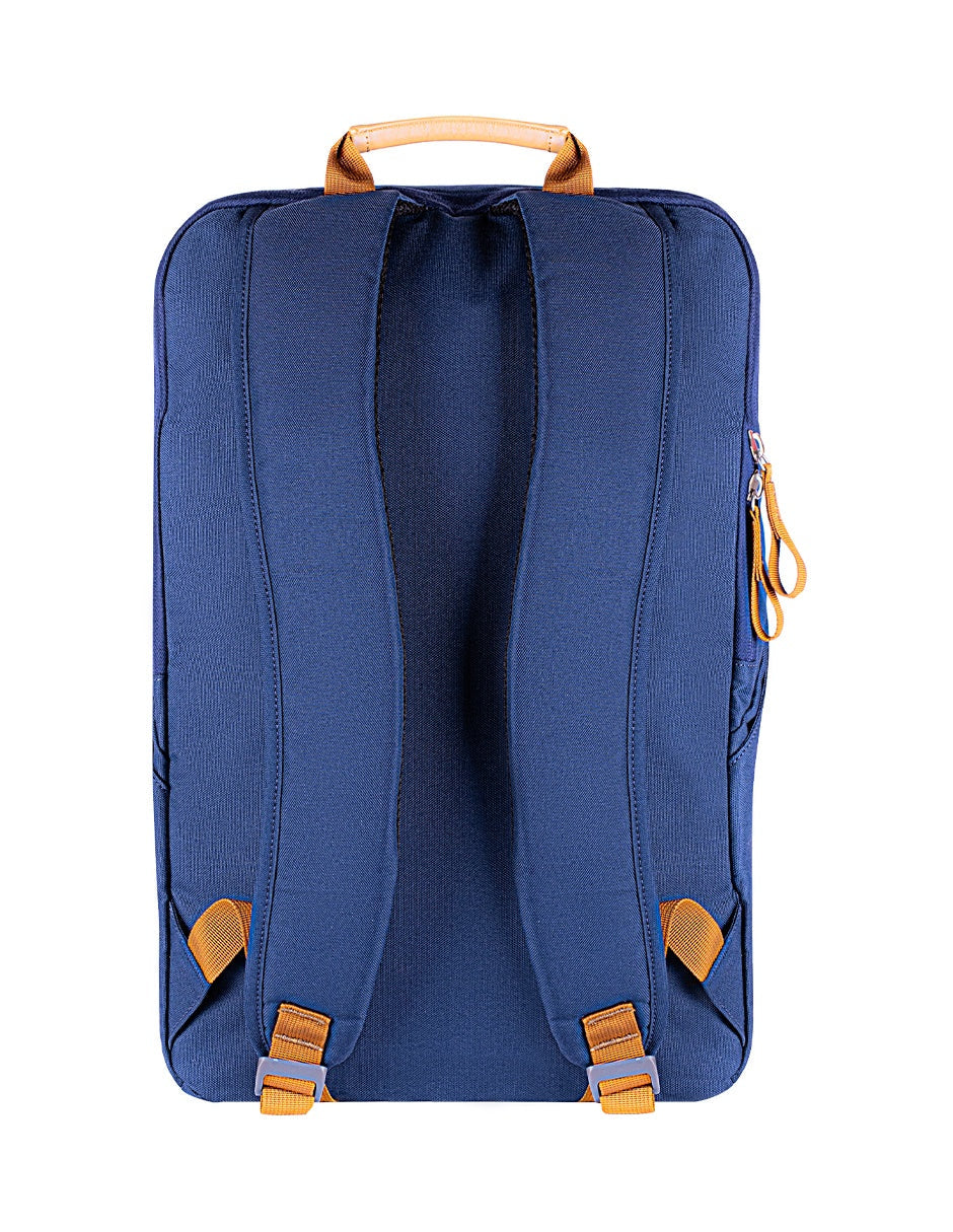 TechZone TZLBP56W-A mochila City backpack Azul Tereftalato de polietileno (PET), Compartimento del portátil