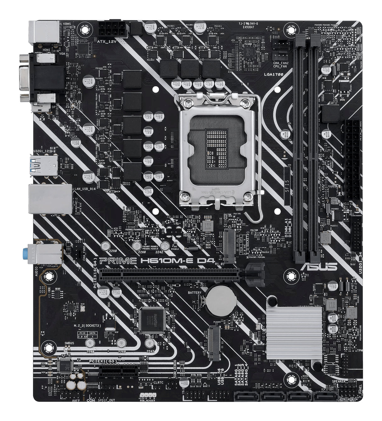ASUS PRIME H610M-E D4-CSM placas base Intel LGA 1700 1 LGA 1700