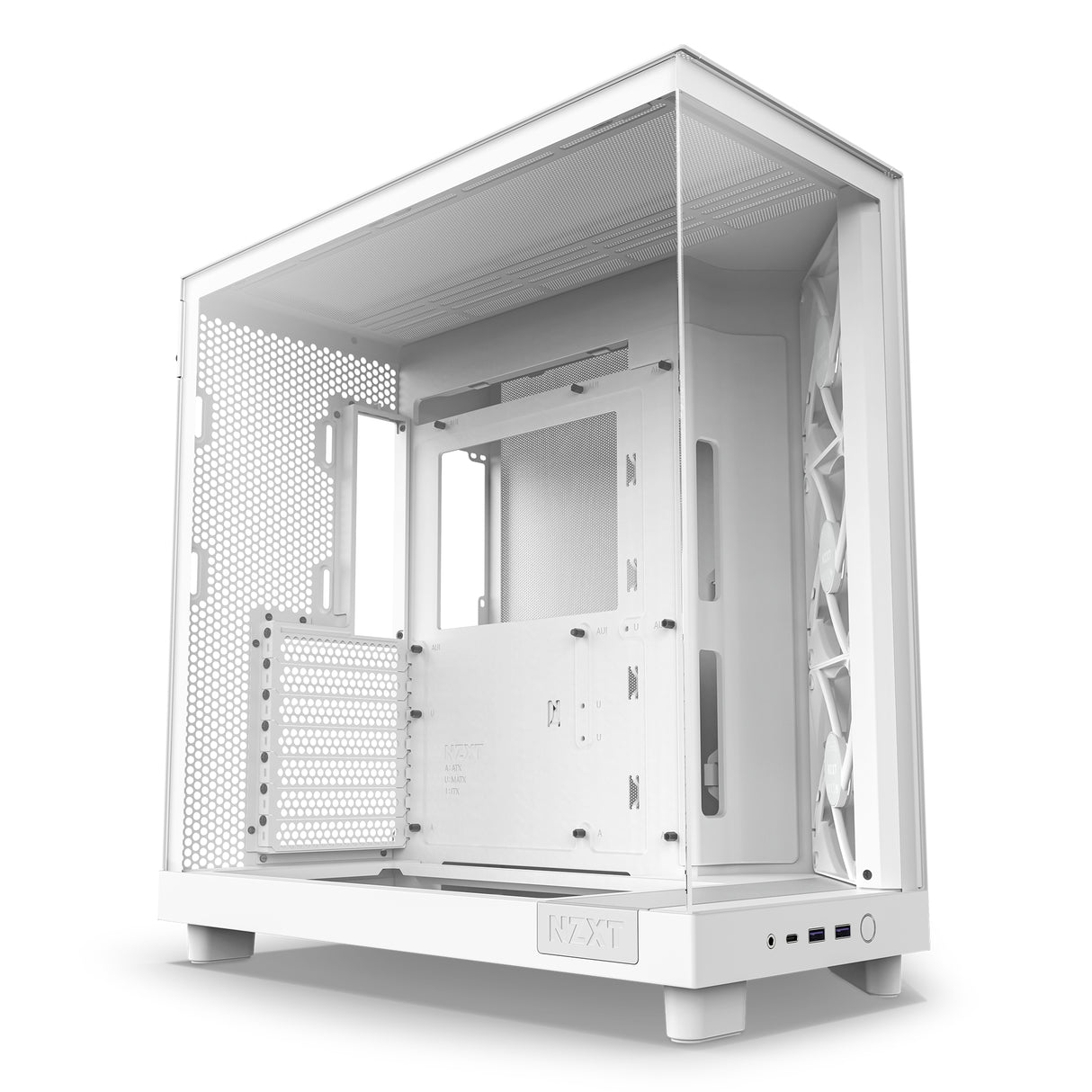 NZXT H6 Flow RGB Midi Tower Blanco, ATX, Micro ATX, Mini-ITX, CC-H61FW-R1