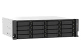 QNAP TS-1673AU-RP-16G servidor NAS o de almacenamiento Bastidor (3U) Ryzen Embedded V1500B 16 GB DDR4 0 TB QNAP QTS Negro, Gris