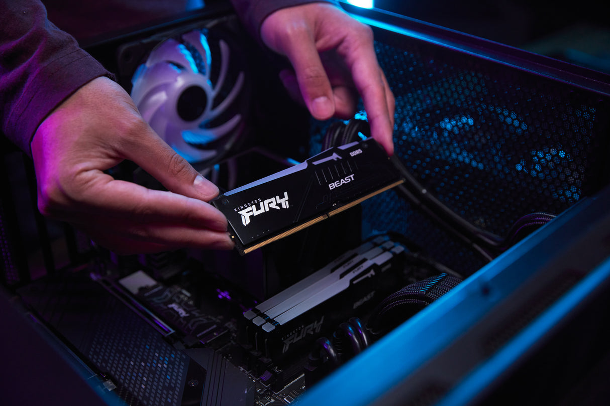 Kingston Technology 64 GB 5200 MT/s DDR5 CL36 DIMM (Kit de 2) FURY Beast RGB EXPO Memoria RAM Si 36 64 GB 2 x 32 GB