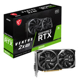 MSI GEFORCE RTX 3050 VENTUS 2X XS 8G OC tarjetas gráficas Si 2560 NVIDIA GeForce RTX 3050