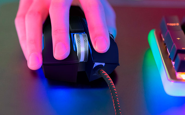 Xtech XTM-720 ratón Juego Diestro USB tipo A Óptico 7200 DPI, 7000 fps, Negro