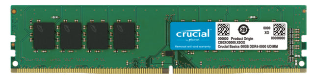 Crucial CB16GU3200 módulo de memoria 8 GB 1 x 8 GB DDR4 3200 MT/s 288-pin DIMM, 3200 MHz