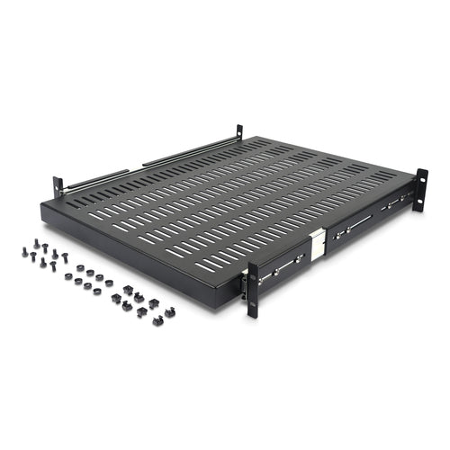 StarTech.com Estante Bandeja Deslizante Perforada Telescópica para Armario Rack de Profundidad Ajustable - 2U 22.7kg Acc