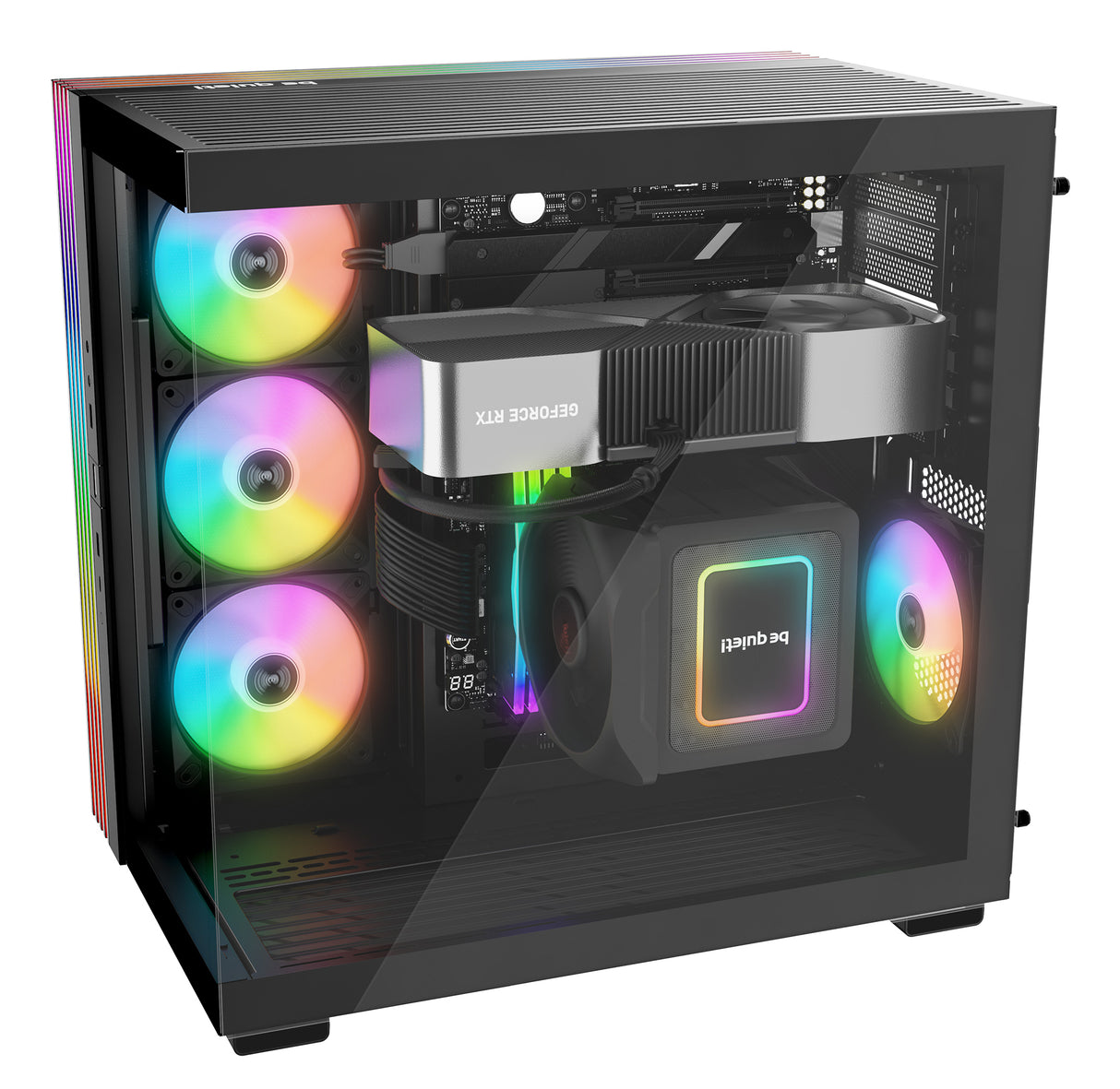 be quiet! LIGHT BASE 600 DX Black carcasas ordenador Midi Tower PC Negro ATX, micro ATX, Mini-ATX
