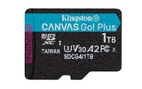 Kingston Technology 1 TB microSDXC Canvas Go Plus Gen4 200R A2 U3 Paquete individual sin ADP Memorias flash 1 TB MicroSD