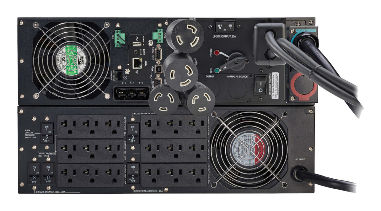 Tripp Lite UPS SmartOnLine de 5000 VA 4500 W 120/208 V en línea de doble conversión con transformador reductor y derivac