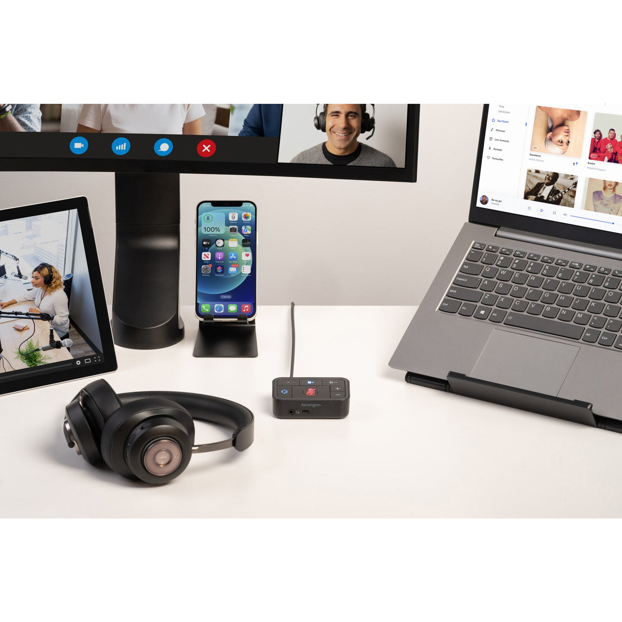 Kensington Base para Notebook Easy Riser Go SmartFit (Color Negra, Hasta 17") Laptop SmartFit™