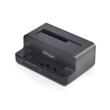 StarTech.com Clonador NVMe M.2 a SATA de 2.5/3.5 - Dock Duplicador Autónomo de 2 Bahías para SSD - Bidireccional NVMe a 