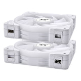 Thermaltake SWAFAN EX12 ARGB Gabinete de la computadora Enfriador de aire 12 cm Blanco 3 pieza(s), 500 RPM, 2000 RPM