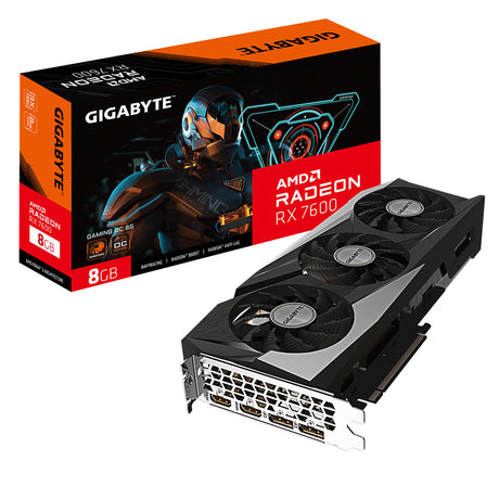 GIGABYTE Radeon RX 7600 GAMING OC 8G tarjetas gráficas AMD Radeon RX 7600 2355 MHz 2755 MHz