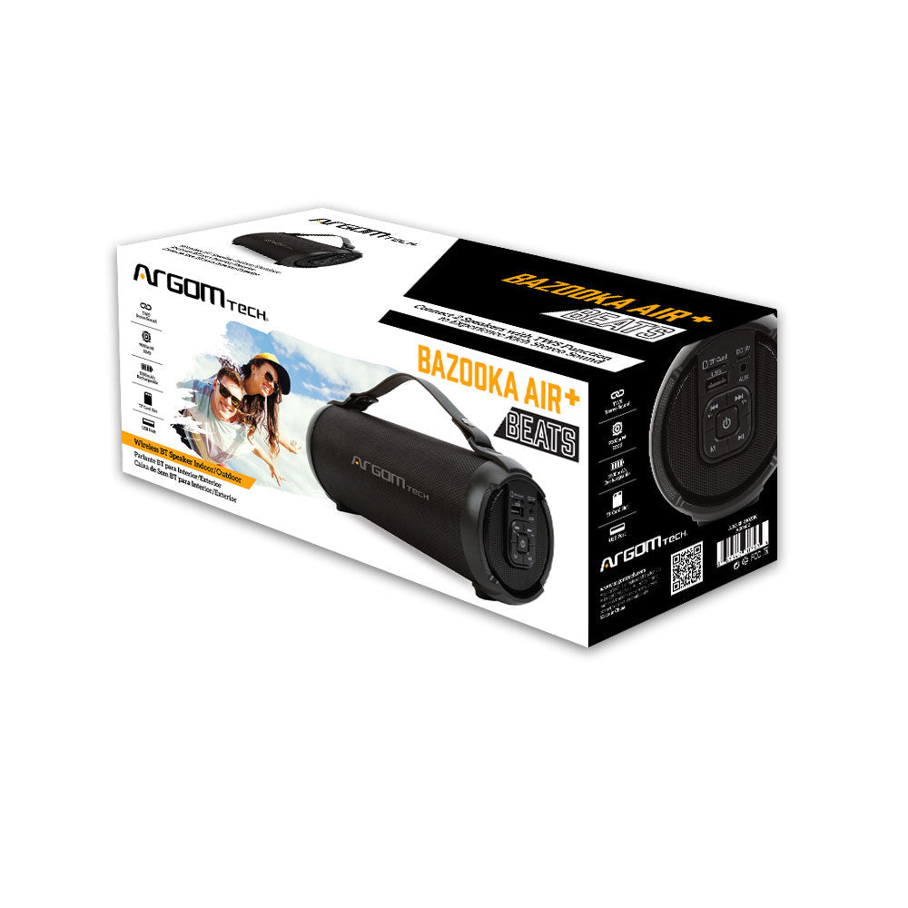 ArgomTech ARG-SP-3102BK altavoz portátil y para fiesta Altavoz portátil estéreo Negro 9 W, 150 - 15000 Hz, Inalámbrico y