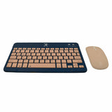 Perfect Choice Genova teclado Ratón incluido Universal RF inalámbrico + bluetooth Español Azul, Interruptor de llave de 