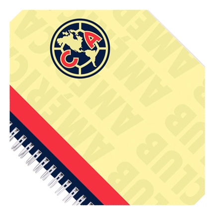 Cuaderno profesional Dietrix First Class dura doble arillo  80 hojas raya Club América modelo Club America amarillo