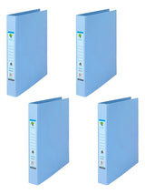 Techmakro KITCARP4-1AZ carpeta Cartón, Cloruro de polivinilo (PVC) Azul claro Carta, Folder de archivo convencional, Mat